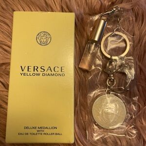 Versace Yellow Diamond Deluxe Medallion Key Chain